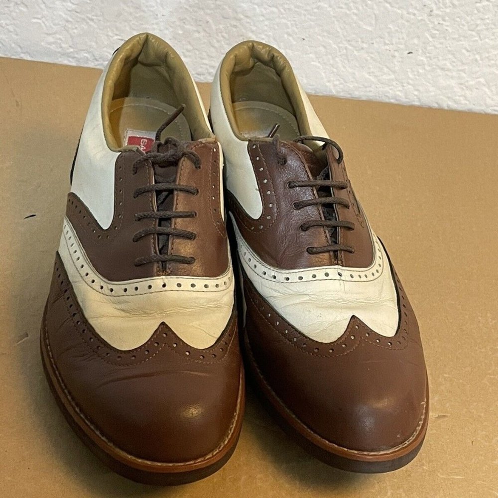 Balenciaga Paris Womens Leather Brown Wingtip Size 2